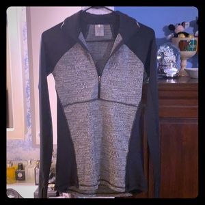 Black and grey long sleeve shirt